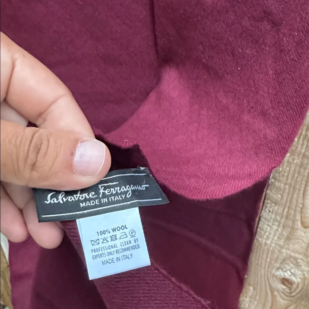 Salvatore Ferragamo luxurious maroon